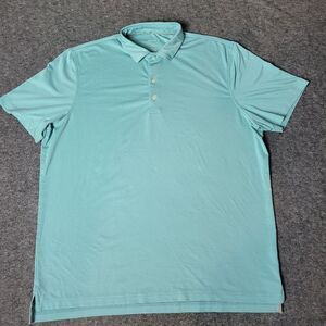 Johnnie-O Prep-Formance Polo Shirt Mens Size XL ‘Birdie’ Solid Teal Green